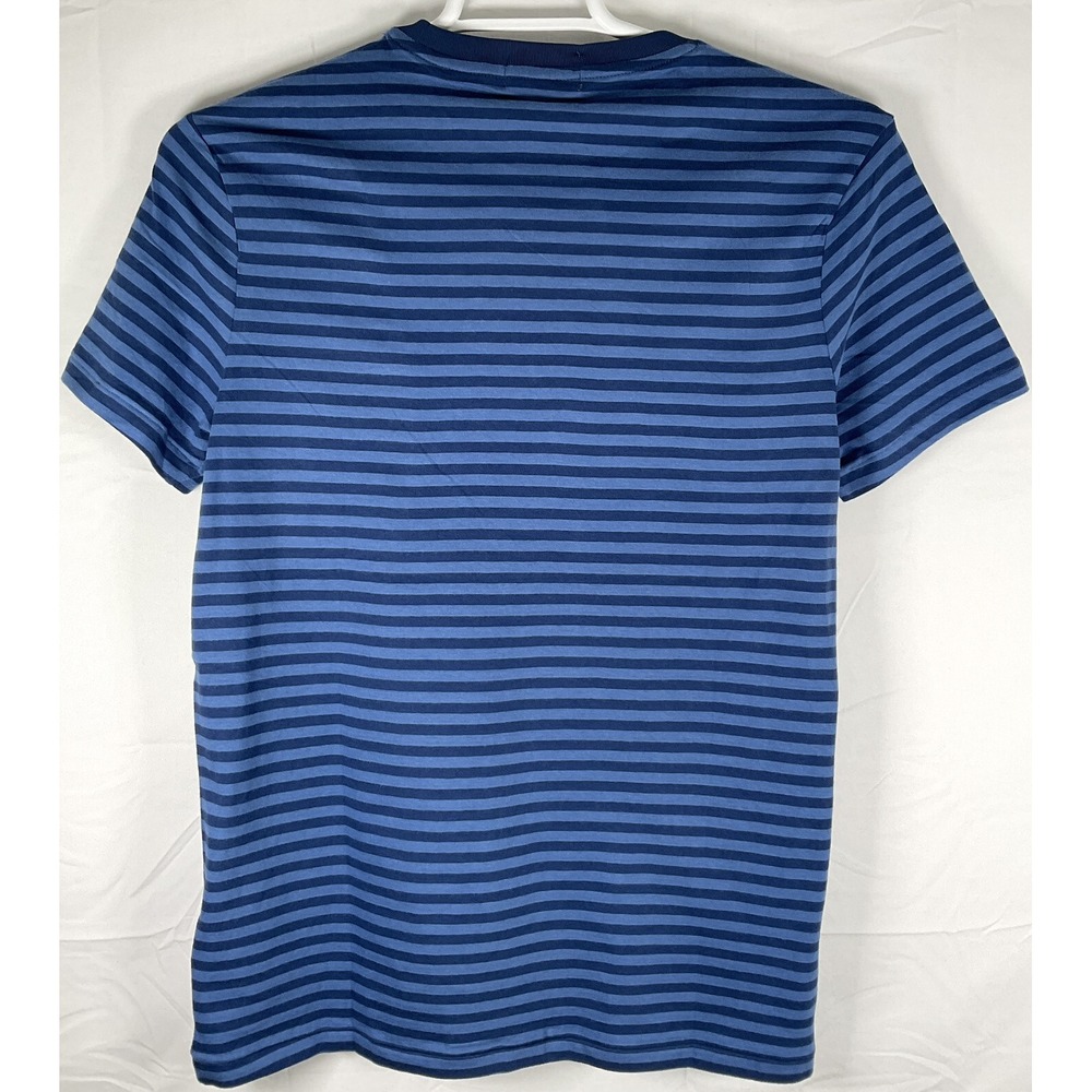 NWT Men Classic Polo Ralph Lauren Short Sleeve Striped T-Shirt Navy & Lt Blue S - Picture 4 of 4